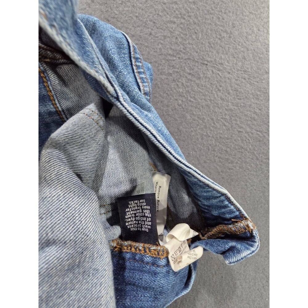 Madewell Denim Overalls Blue Medium Wash Skinny Stretch Jeans Casual XL A008858 - Picture 5 of 12